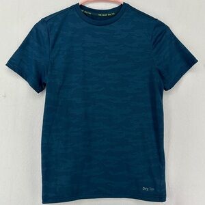 Tek Gear Dry Tek Short Sleeve Shirt Youth Boys Size M Blue